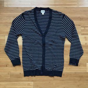 Men's Old Navy Striped Cardigan Navy Small